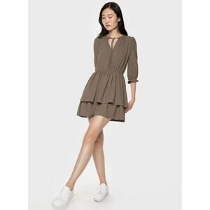 Black Tape Dex Tiered Mini Dress